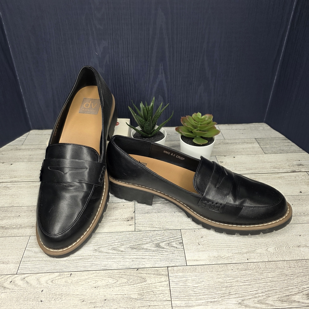 Black Loafers with Brown Sole